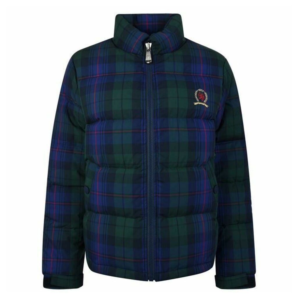 Tommy Jeans Plaid Crest Puffa Jacket