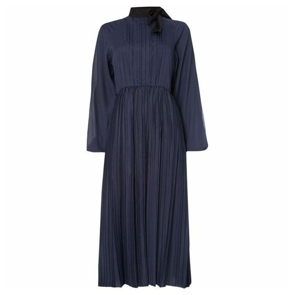 Sportmax Code Odeon single sleeve dress with pleating