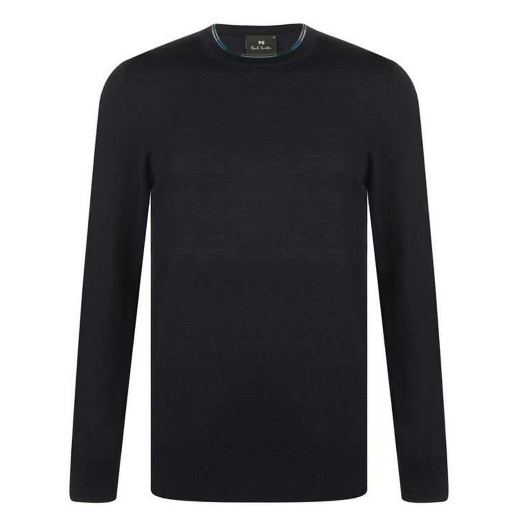 PS by Paul Smith Paul Neck Detail Knitted Jumper Mens