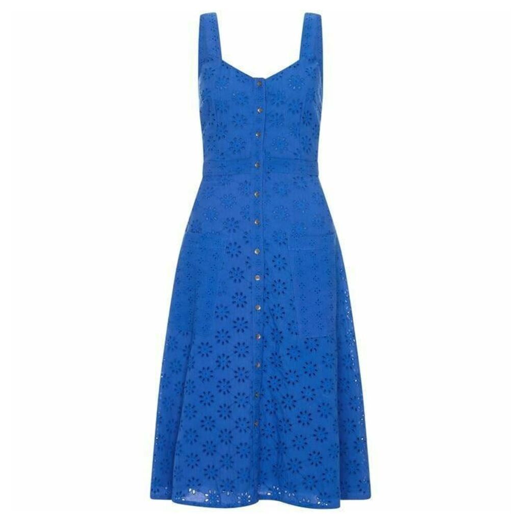 Yumi Broderie Anglaise Button Sundress