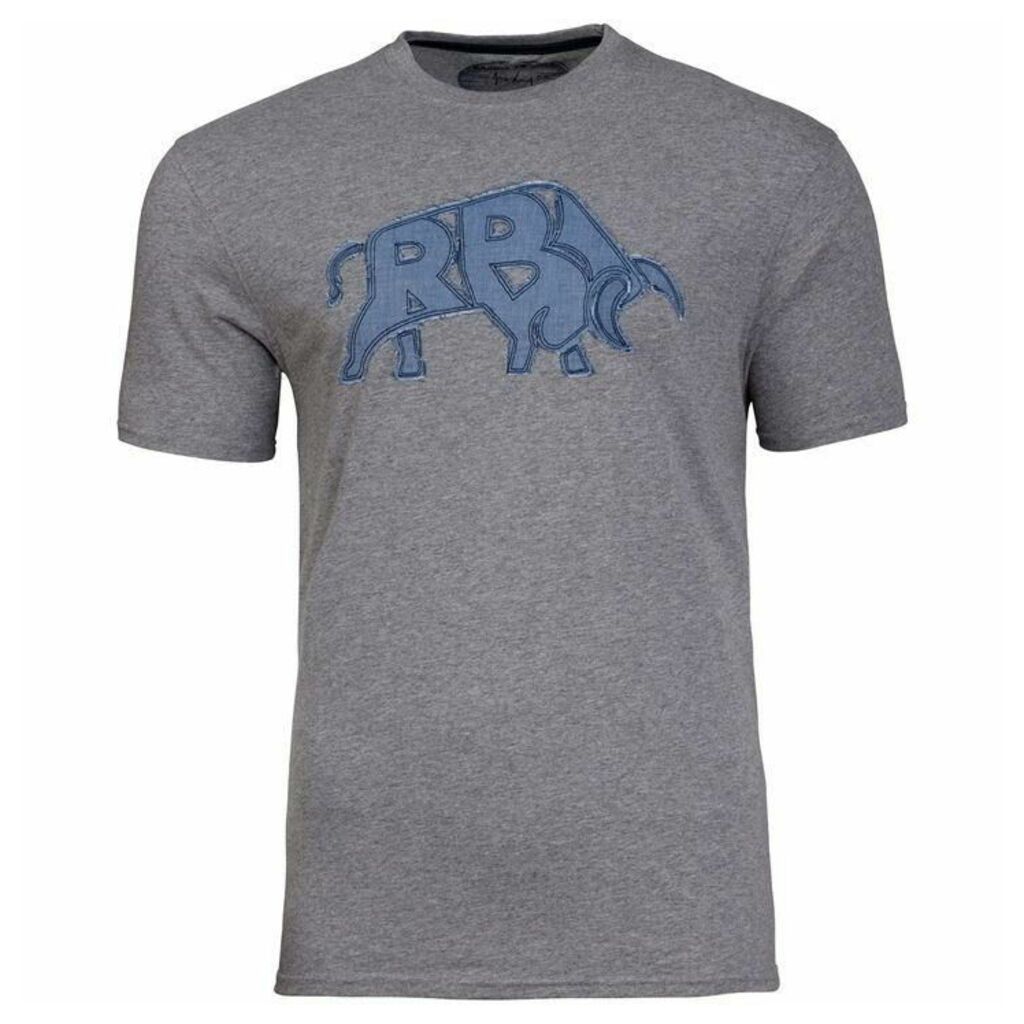 Raging Bull Big And Tall Rb Bull Applique Tee