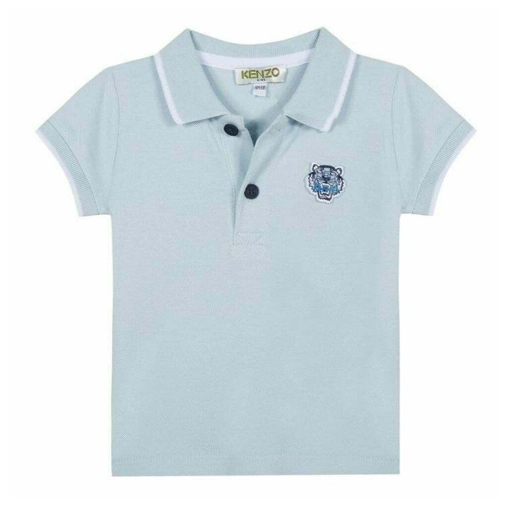 Kenzo Baby Boy Polo Shirt Bleu Ciel