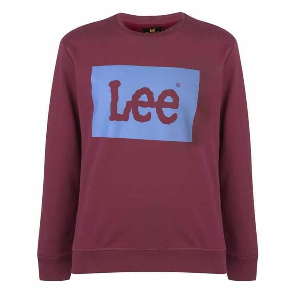 Lee Jeans Lee Square Flock Logo Sweatshirt Mens