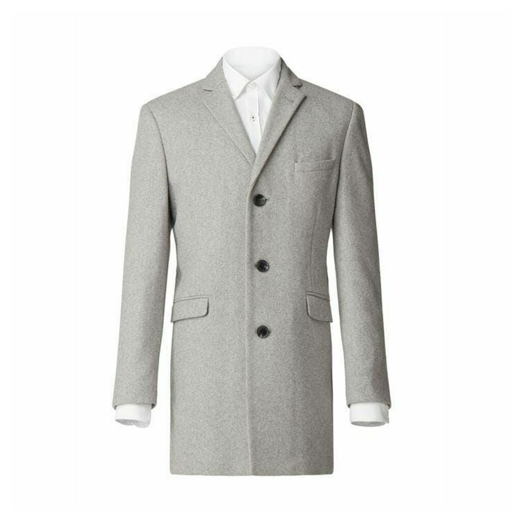 Limehaus Grey Melton Overcoat