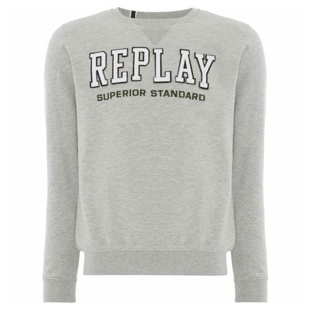 Replay Round-Neck Cotton Sweatshirt