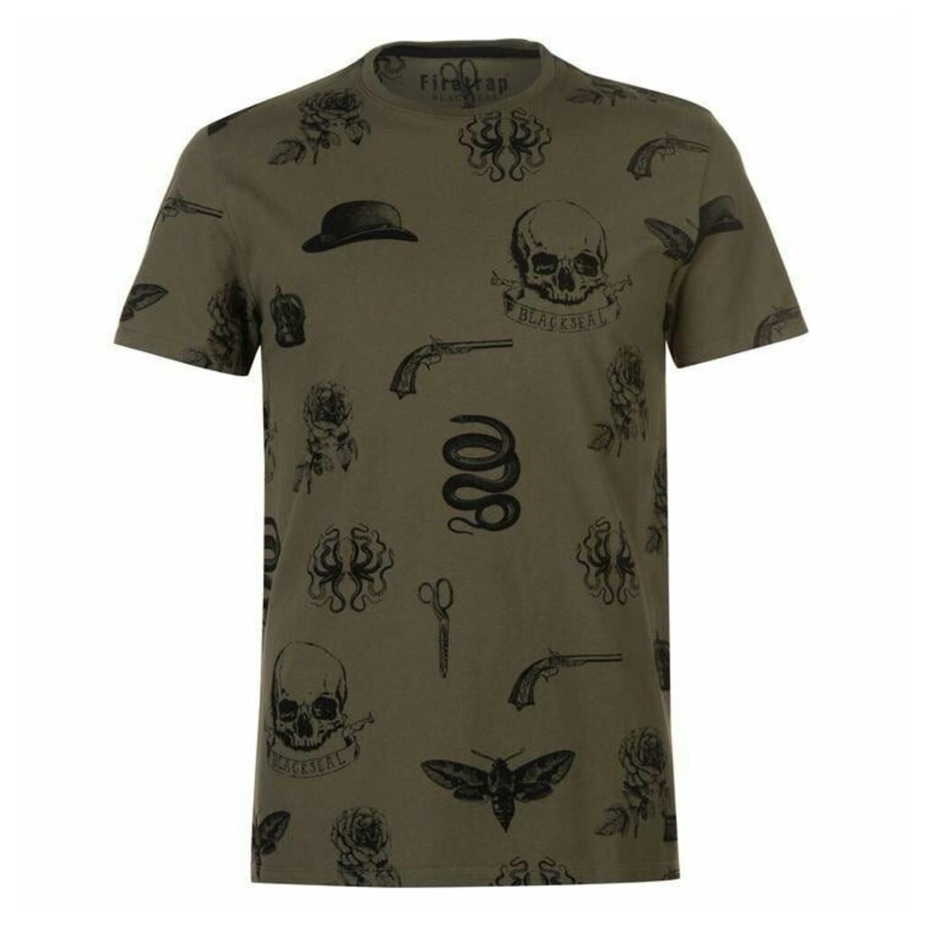 Firetrap All Over Printed T Shirt