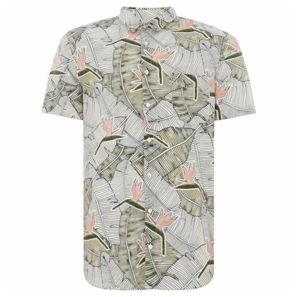 Boss Cattitude 1 Short Sleeve Floral Print Shirt