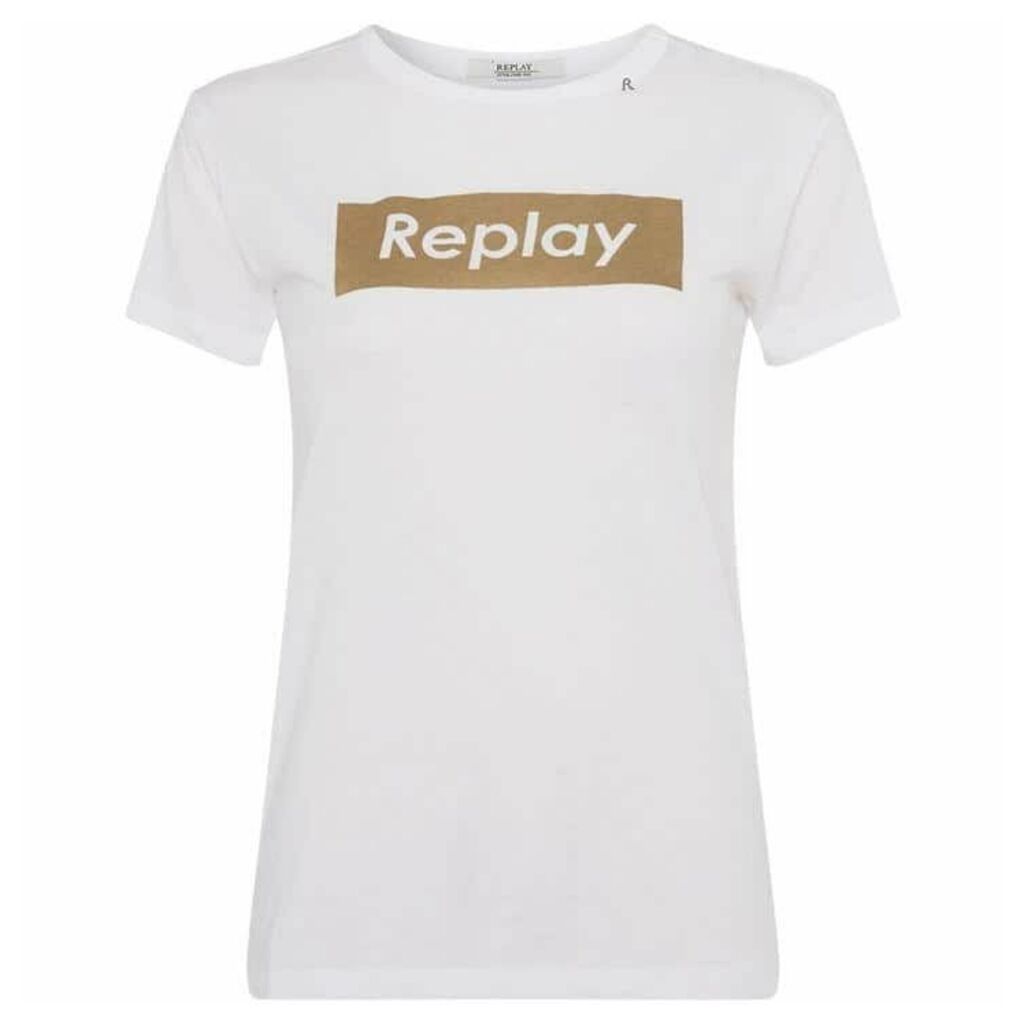 Replay Printed Cotton Jersey T-Shirt