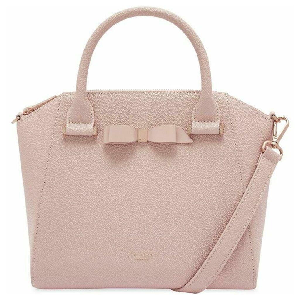 Ted Baker Janne Bow Detail Zipped Leather Tote Bag
