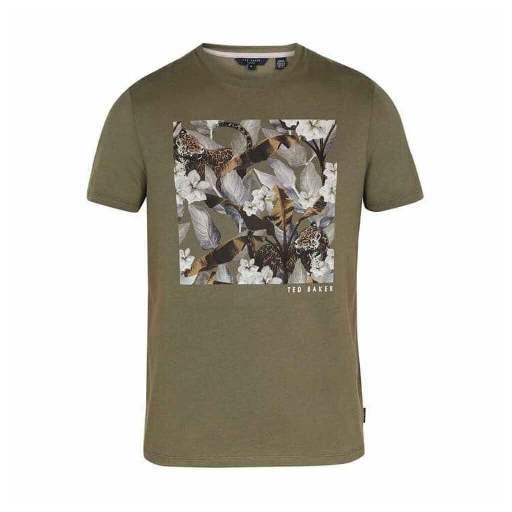 Ted Baker Forge Floral Graphic Cotton T-Shirt