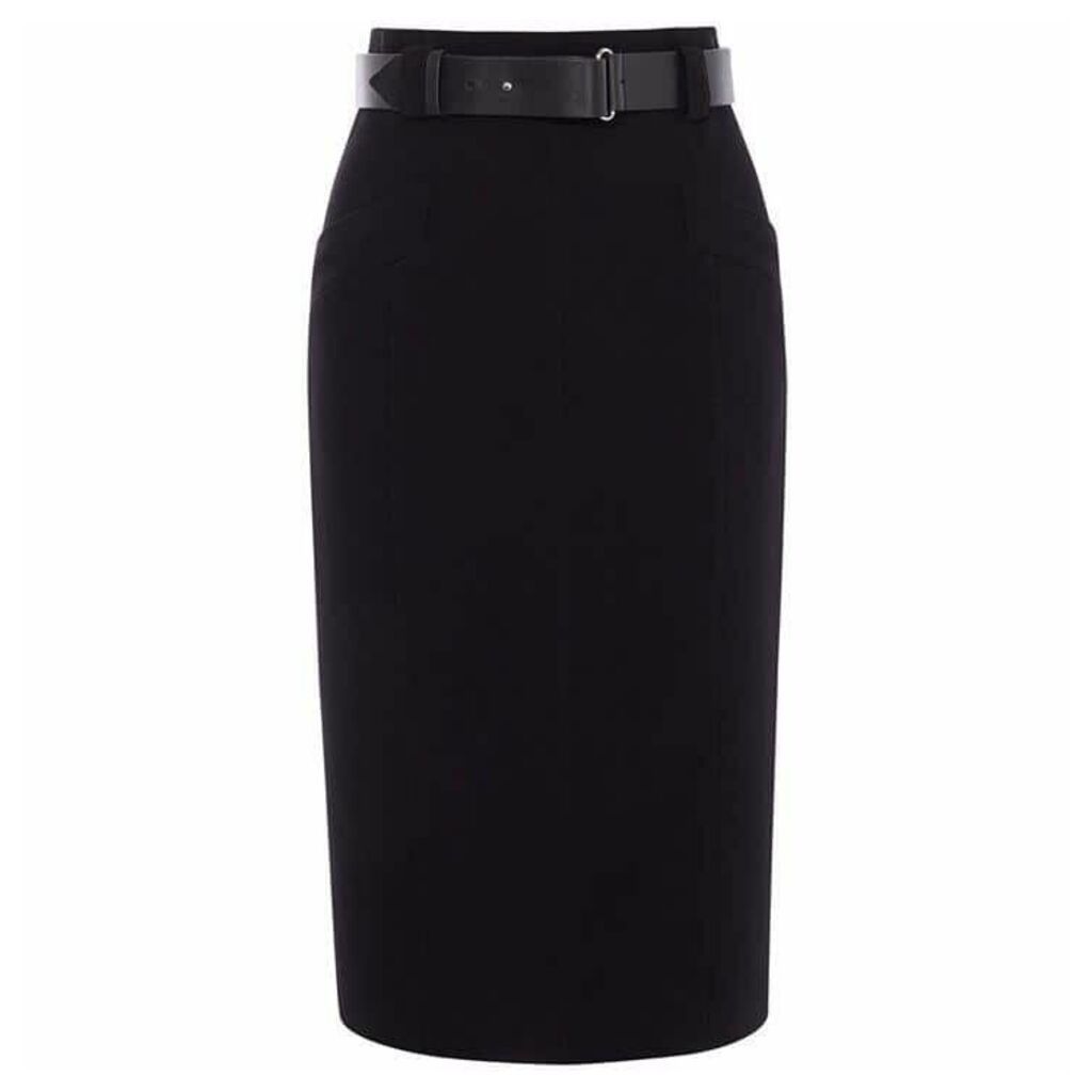 Karen Millen Leather Belt Pencil Skirt