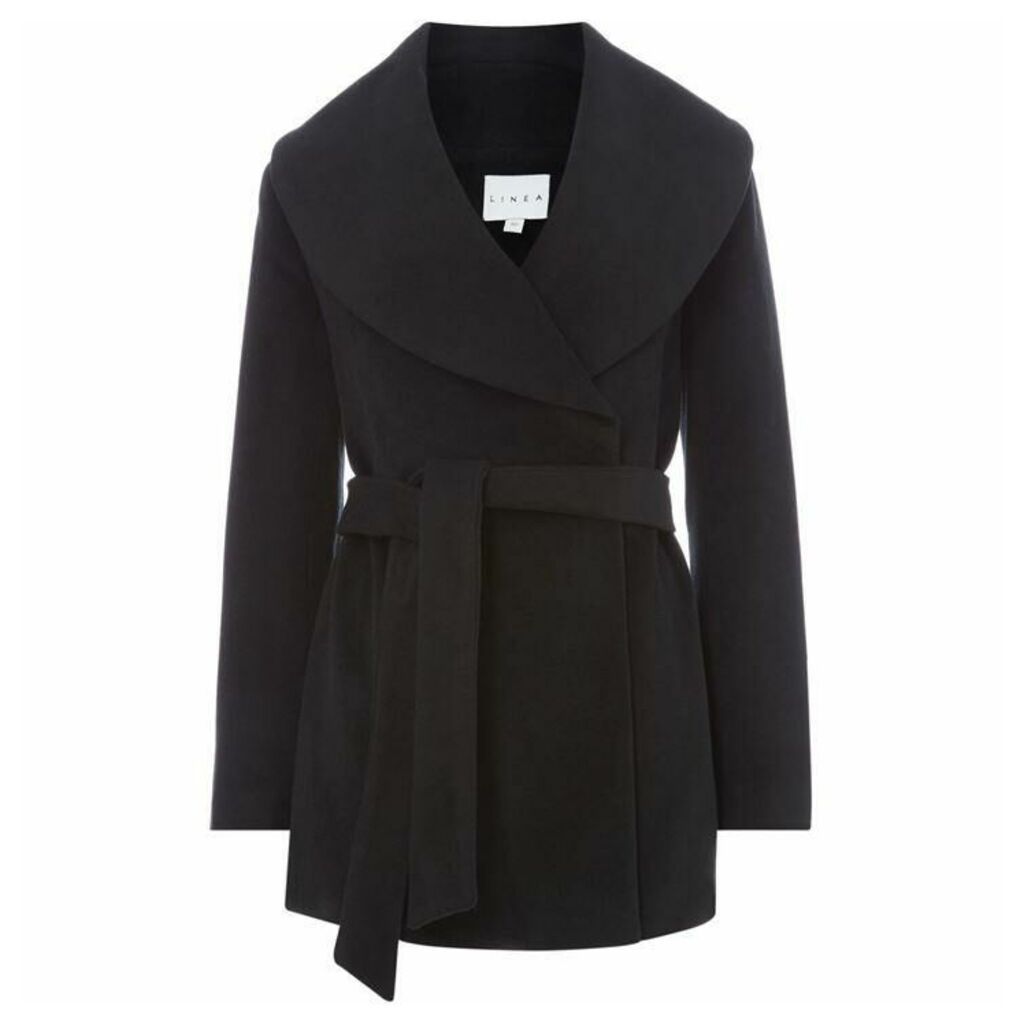 Linea Shawl collar belted coat
