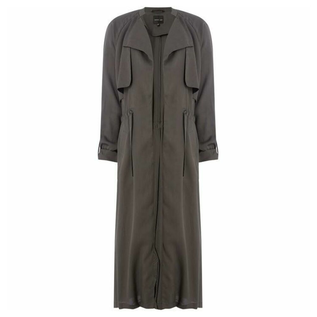 Label Lab Wynn tie waist duster coat - Grey