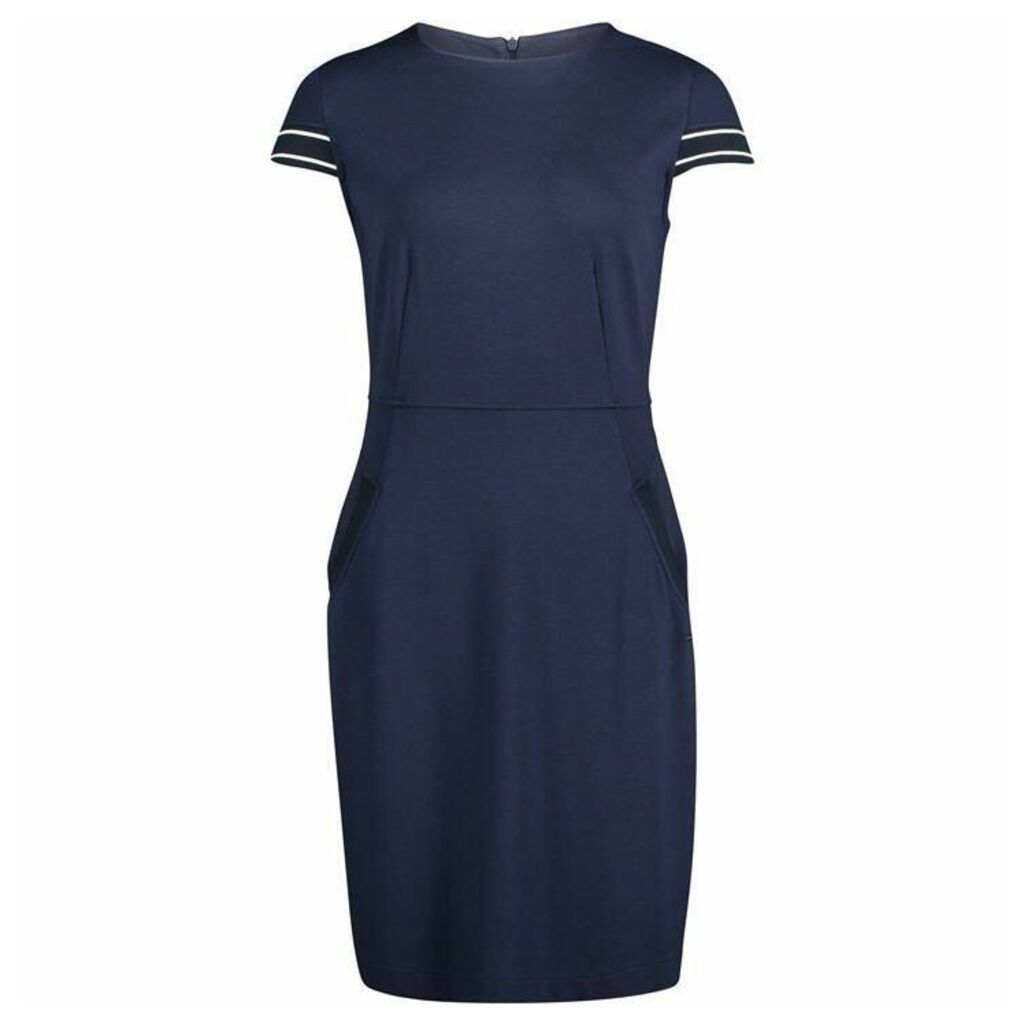 Betty and Co Jersey Shift Dress - Navy Blue