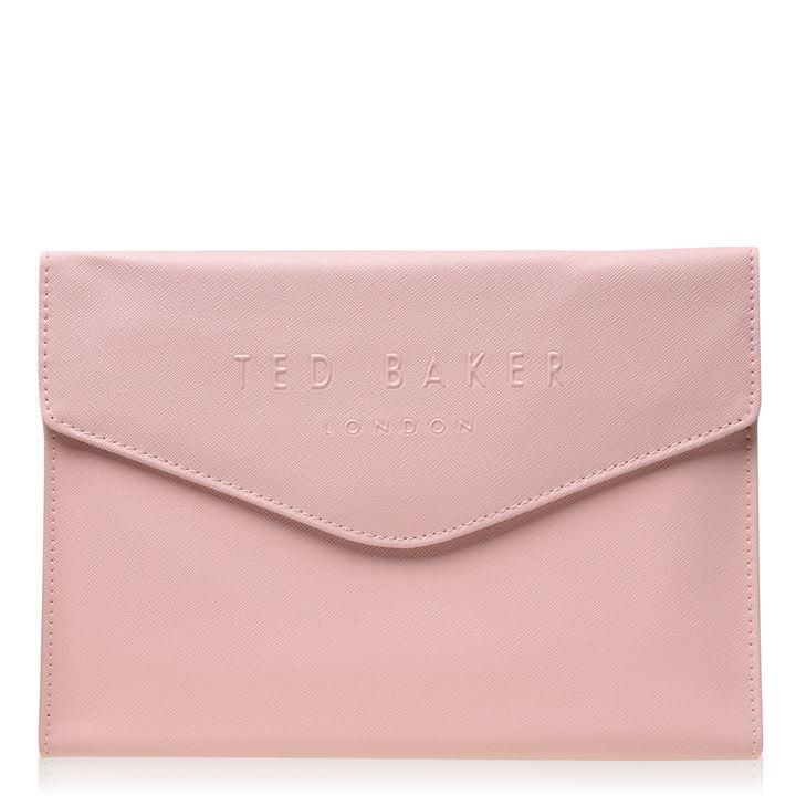 Ted Baker Lulahh Crosshatch Pouch - pink