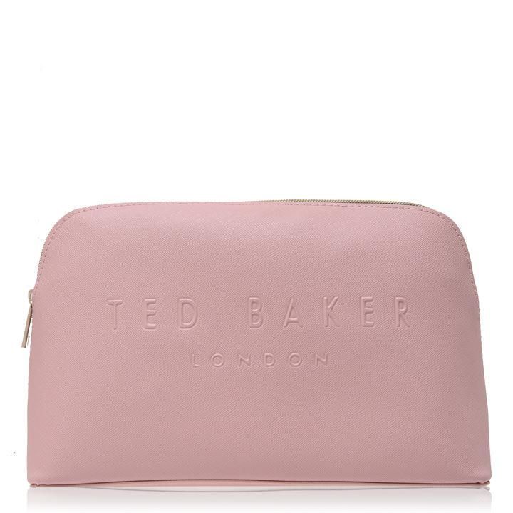 Ted Baker Crosshatch Debossed Washbag - Pink