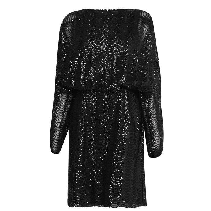 Religion Farewell embellished sequin dress - Black
