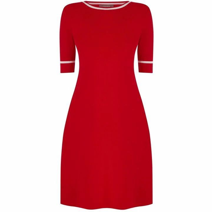 Rosie Red Knitted Dress