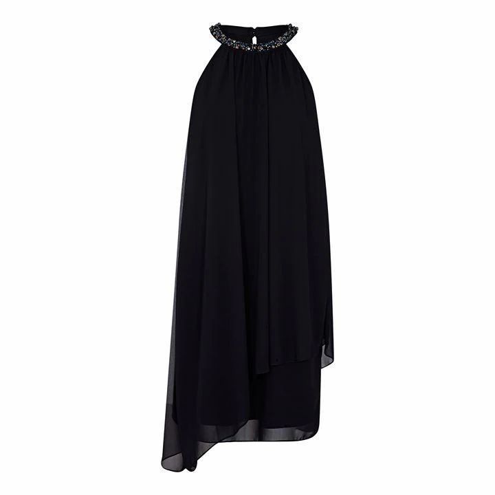 Ariella London Lana Marie Mahira Black Chiffon Dress - BLACK