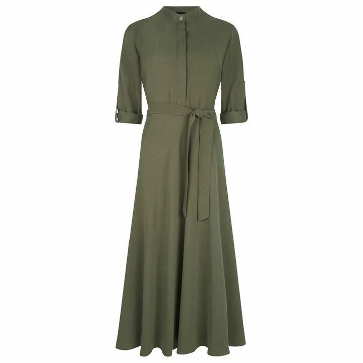 James Lakeland Roll Sleeve Midi Dress - Green