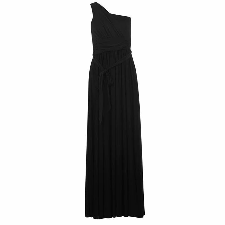 Biba One Shoulder Maxi Dress - Black
