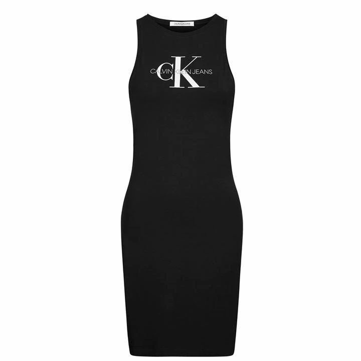 Calvin Klein Jeans Mono Tank Dress - CK Black