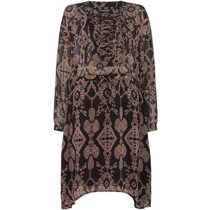 Scotch and Soda Sheer oversized fit dress - Multi-Coloured
