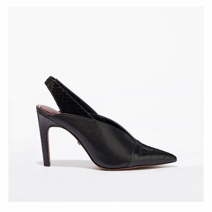 Reiss Angelica Court Shoes - Black