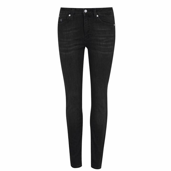 Calvin Klein Jeans 011 Mid Rise Skinny Jeans - Black