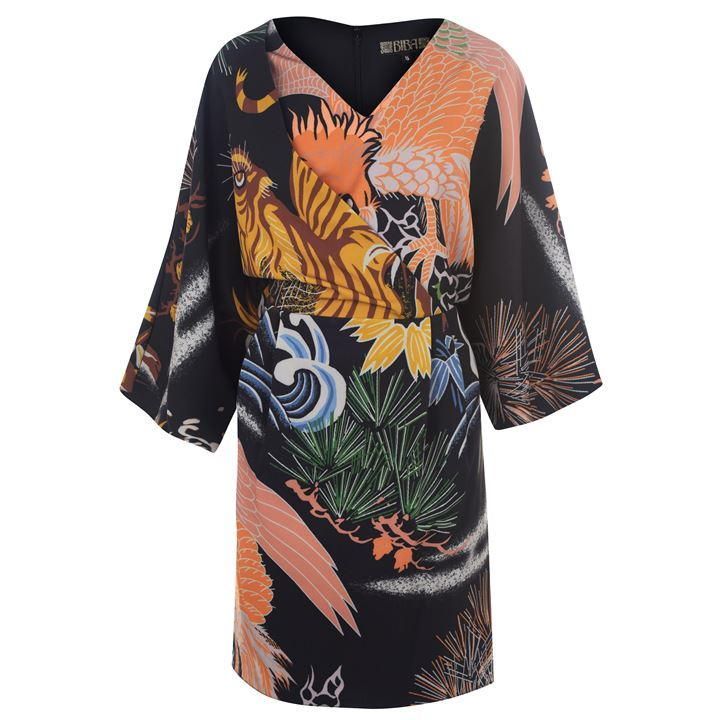 Biba Tiger Kimono Dress - Multi