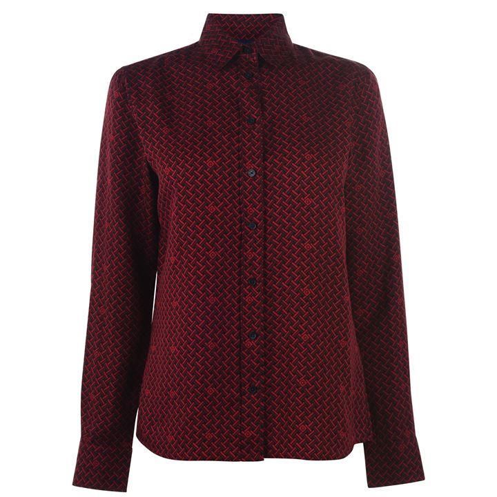 Gant Signature Weave Shirt - Red