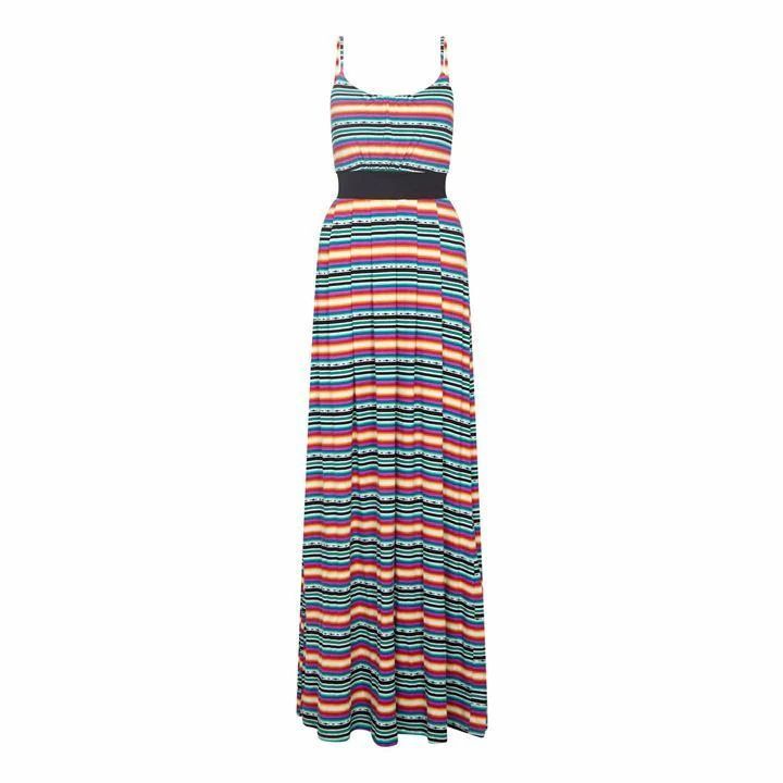 Mexican Jersey Stripe Maxi Dress