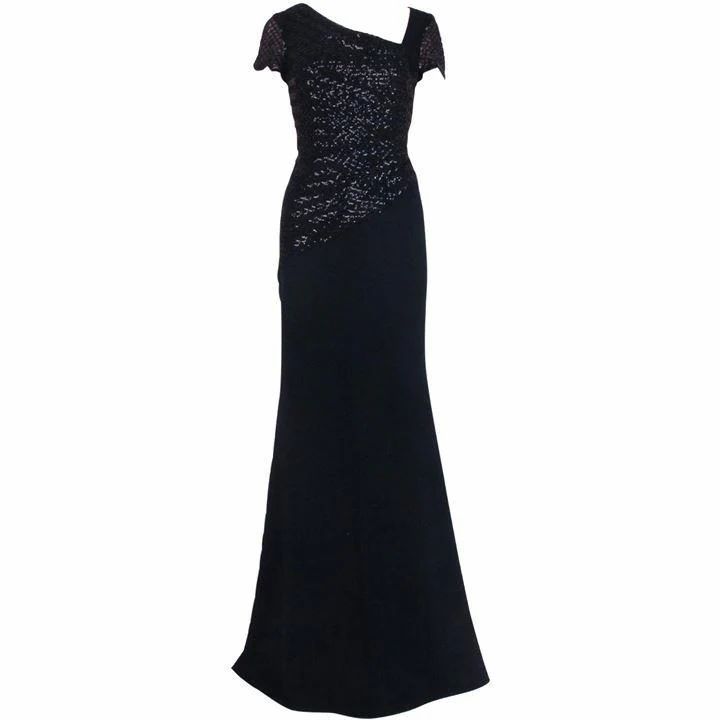 Adrianna Papell Sequin Crepe Dress - Blue