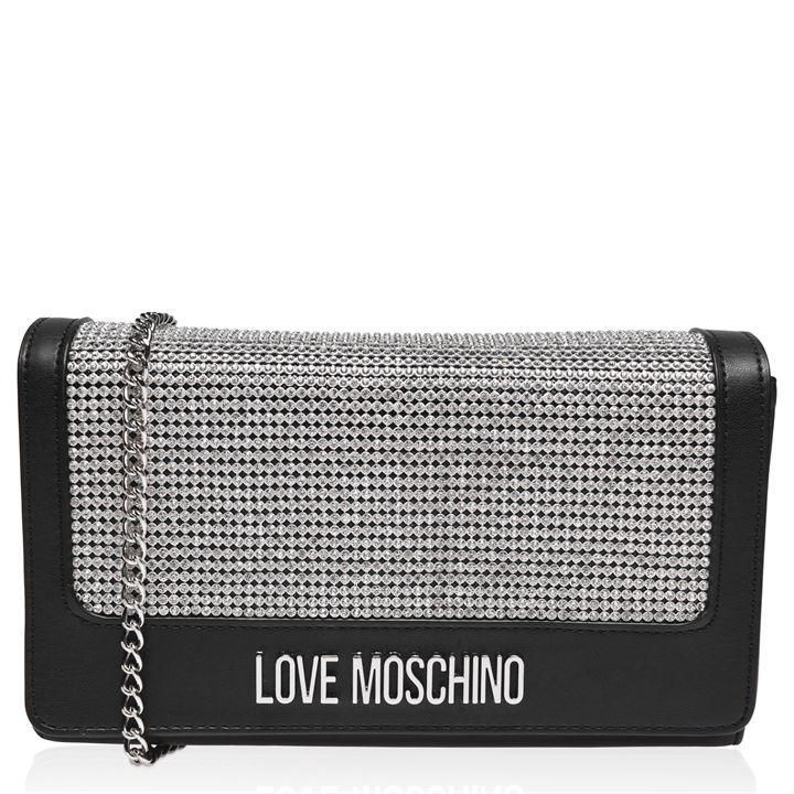 Love Moschino LM PV S Stud Zip SHX Ld02 - BLACK FANT00B