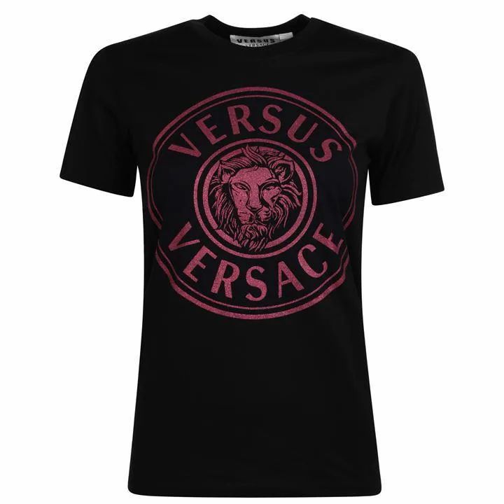 Versace Collection Lion Logo t Shirt - Black