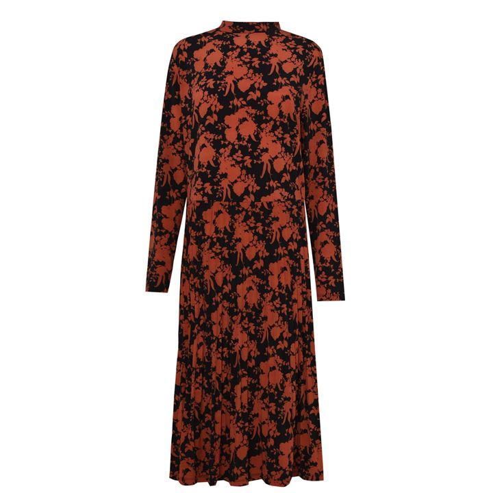 Oasis Curve Floral Midi Dress - Multi Black