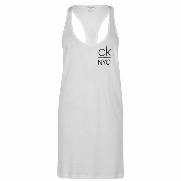 Calvin Klein NYC Tank Dress - White YCD