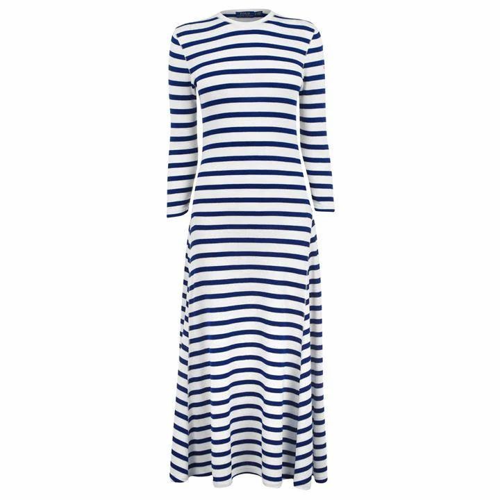 Polo Ralph Lauren Long Sleeve Stripe Dress - Nevis / Navy