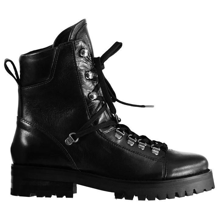 AllSaints Franka Leather Ankle Boot - Black