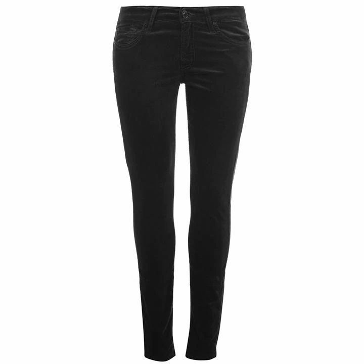 7 For All Mankind Velvet Skinny Jeans - Asphalt