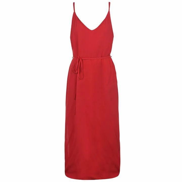Jack Wills Popley Midi Cami Dress - Red
