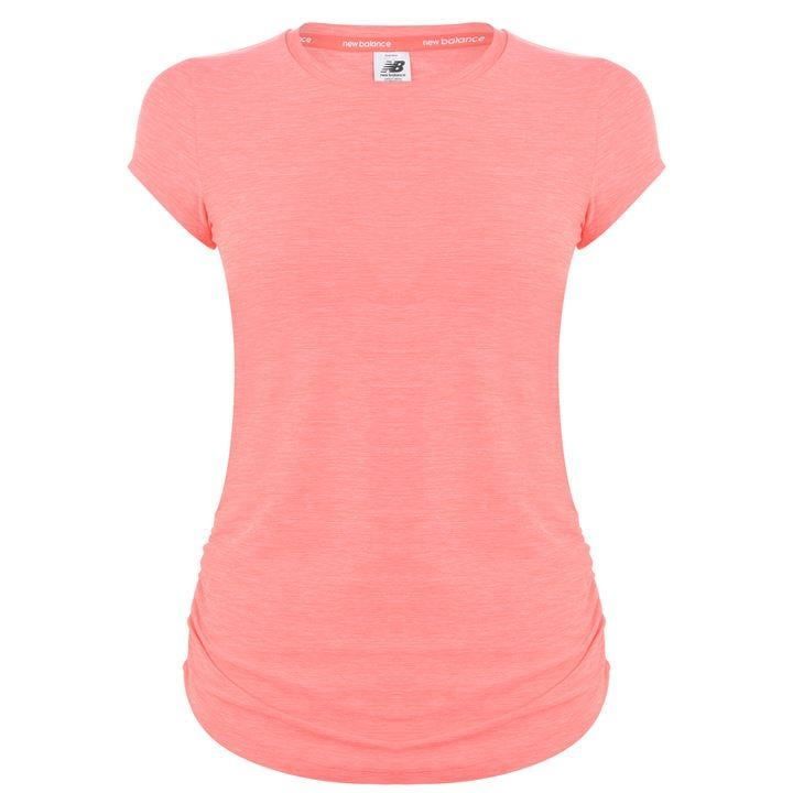 New Balance Transform T Shirt Ladies - Fluo Pink