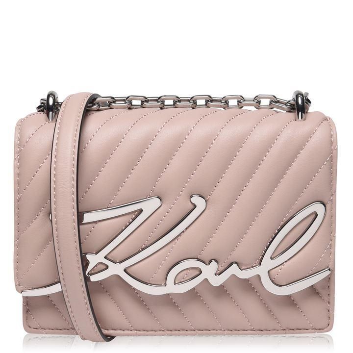 Karl Lagerfeld Signature Flap Over Bag - A526 Pink