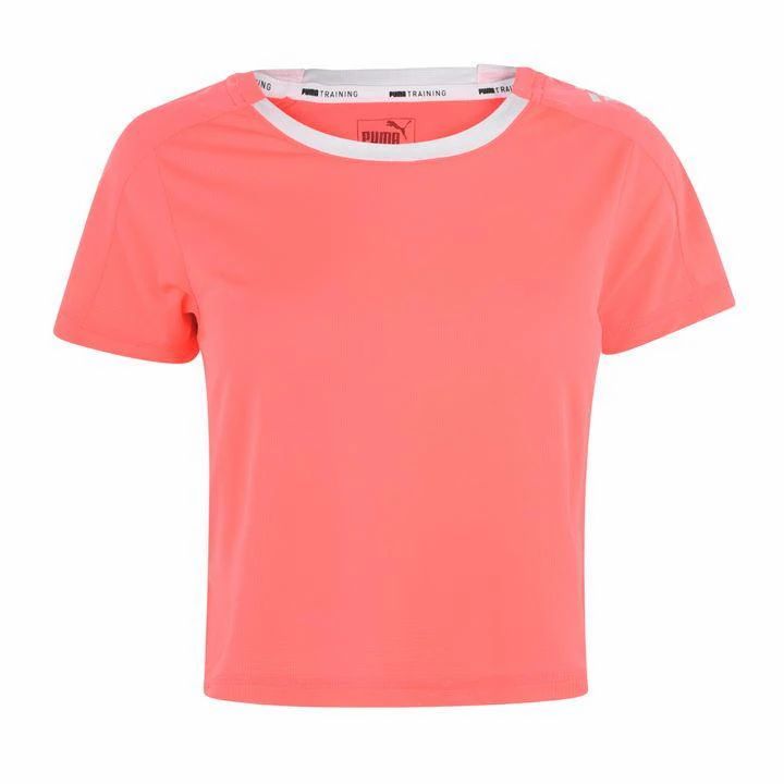 Puma LQD CELL Crop T Shirt Ladies - Pink