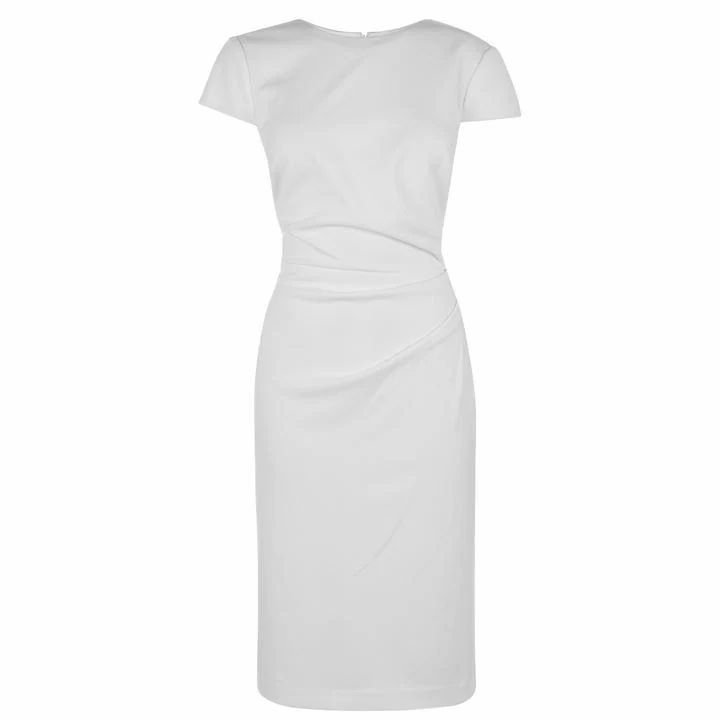 Lauren by Ralph Lauren Finnlie Cap Sleeve Day Dress - White