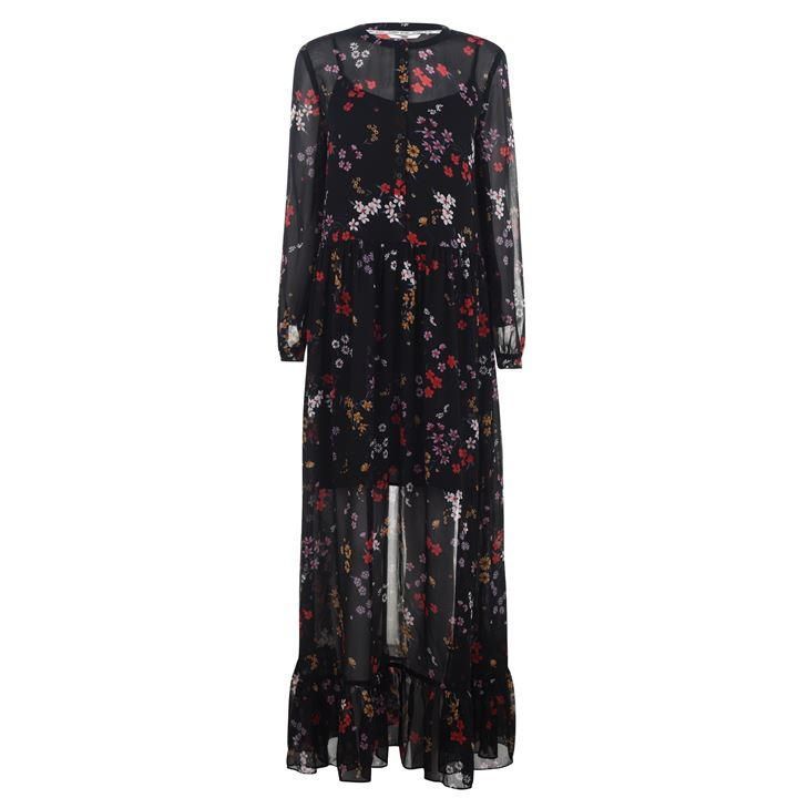 Tommy Jeans Ruffle Maxi Dress - SCATTERED