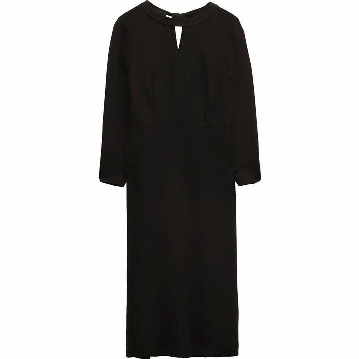 Great Plains Wentworth Tailoring Long Sleeve Dress - Black