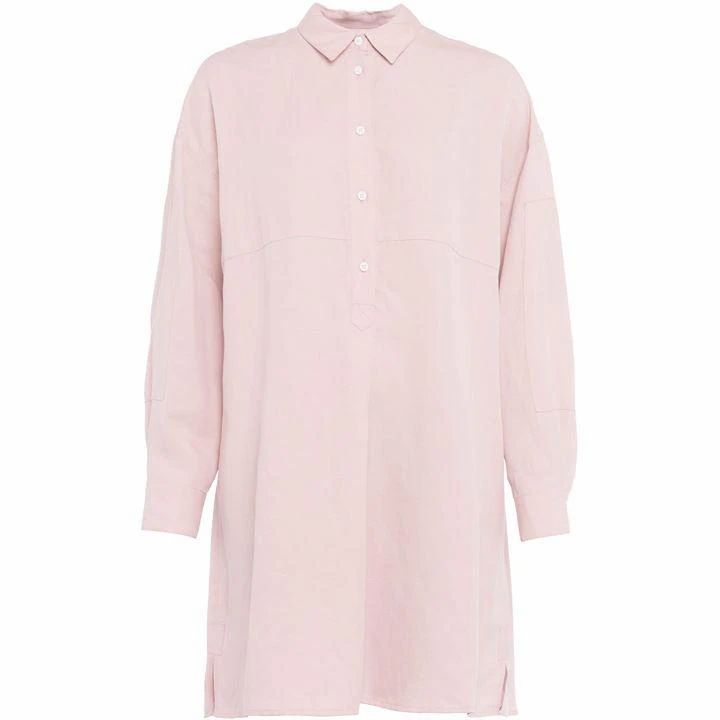 French Connection Caspia Linen Shirt Dress - Pink