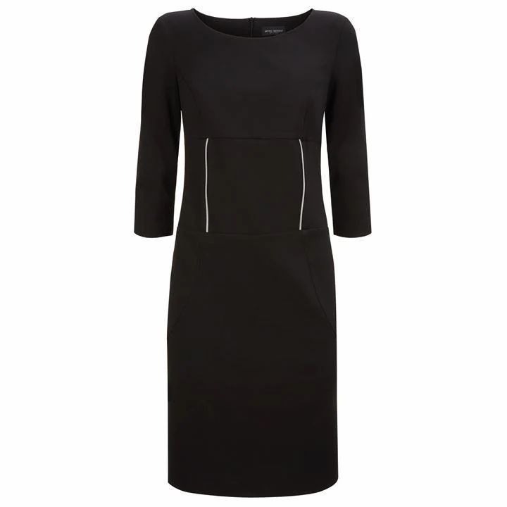 James Lakeland Centre Zip Detail Dress - Black