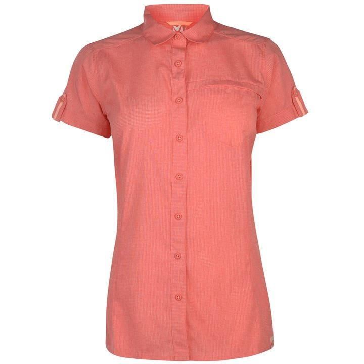 Millet Arpi Short Sleeve Shirt Ladies - Orange